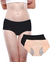 Women Postpartum Underwear Menstrual Period Sanitary Panties Leak Proof Bleeding Protective Briefs (B&A, XL / 31-34 Waist)