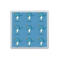 Contact Lens Box Holder Container Case Storage Eyecare Kit -Funny Narwhal Dab