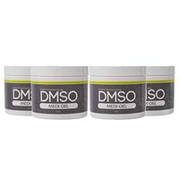 DMSO Dimethyl Sulfoxide"4 Jar Special" of 4oz Gel BPA Free Container 99.995% Non Diluted, Low Odor Pharma Grade Dimethyl Sulfoxide