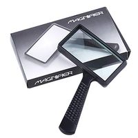 Portable Magnifier - Rectangular Handheld Magnifier for Books, Jewellery Making, Coin Examining, Maps, Newspapers