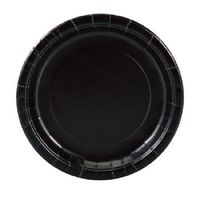 Black, 7" Round-24 Count