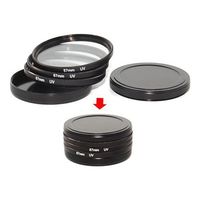 JJC SC-49 49mm Thread Screw-in UV CPL ND Filter Protector Metal Stack Cap Set Kit