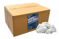 Pro-Clean Basics New Mixed White T-Shirt Rags: 15 lb. Box, (Model: A99301)
