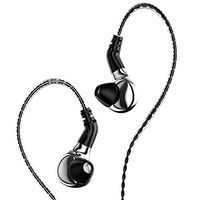 HiFiHear BLON BL-03 in Ear Earphone,10mm Carbon Diaphragm Dynamic Drive Bass HiFi DJ in Ear Monitor, Diamond Mirror Process in Ear Headphone with 2pins Detachable Cable Wired Earphone (Slive No Mic)