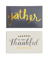 Heart of America 2 Assorted Styles Matchboxes with Safety Matches and Thanksgiving Holiday Sayings - 12 Pieces