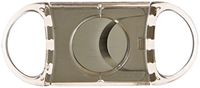 Visol VCUT3 "Swift" Double Blade Stainless Steel Cigar Cutter, Gray