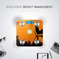 Cocks Crow in The Morning Weighing Scales Fat Measurement Tool Body Scale Digital Weight Tracks 8 Key Compositions Analyzer Sync with Fitness Apps 400 Lbs