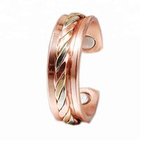 Therapy Magnetic Elegant Pure Copper Ring Original Healing Pain Relief for Arthritis, Carpal Tunnel, Joint Pain Relief Pure Copper Ring with Adjustable Size