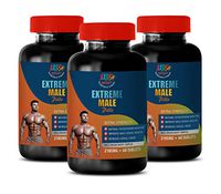 Testosterone Booster libido and Strength - Extreme Male Pills - Extra Strength - tribulus terrestris for Men Fertility - 3 Bottles 180 Tablets