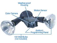X10 Flood Light with Motion Activated Camera