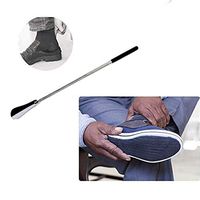 Adjustable Stainless Steel Shoe Horn,Extral Long Handled Shoehorn, Heavy Duty Stainless Steel Shoes Horn for Women,Men,Kids,Seniors,Elderly,Disabled,Pregnancy,Boots,Dress (Silver)