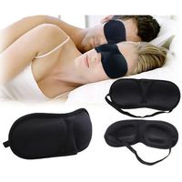 Comfortable, Padded, Contoured Sleep Eye Mask & Ear Plugs - For Travel, Work & Meditation