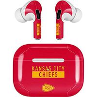 Skinit Decal Audio Skin for Apple AirPods Pro - Officially Licensed NFL Kansas City Chiefs Red Performance Series Design