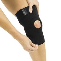 Vive Knee Brace - Open Patella Left & Right Leg Support - for Joint Arthritis, Meniscus, ACL, Strains, Pulls, Tears, Swelling, Injury Recovery - Adjustable Thin Soft Neoprene Wrap