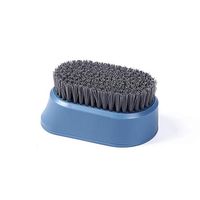 Axgo Quality Soft Laundry Clothes Shoes Scrub Brush, Portable Lightweight No Scratch Hands Cleaning ScrubBrushing with a Comfortable Grip, Blue