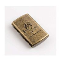 Yadianna Cigarette Box Mini Portable Simple Retro Cigarette Case Personality Creative Men and Women Stainless Steel Cigarette Case Creative Gift Can Accommodate 12 Cigarettes,Anti-Pressure