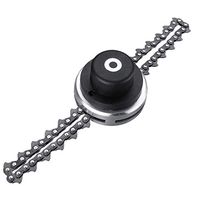 Meidexian888 Weed Trimmer Head,2 Types 65Mn Trimmer Head Coil Chain Brush Cutter Trimmer Grass For Lawn Mower