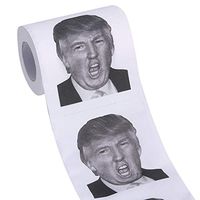 FemJie Donald Trump Toilet Paper Roll Funny Novelty Gag TP 2 Ply Toilet Tissue 240 Sheets Per Roll Hilarious Political Gift (Style 2)
