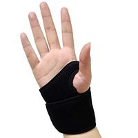 Compression Wrist Brace/Wrist Support for Carpal Tunnel, Adjustable Hand Support Brace for Arthritis and Tendinitis, Wrist Wrap for Pain Relief, Fits Both Hands – Single