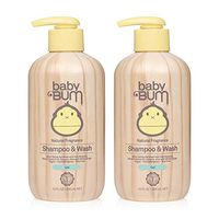 Baby Bum Shampoo & Wash Gel | Tear Free Soap for Sensitive Skin with Nourishing Coconut Oil | Natural Fragrance | Gluten Free and Vegan | 12 FL OZ | 2 Pack