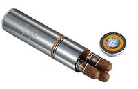 Personalized Stainless Steel Travel Humidor with Free Engraving