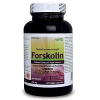 Herba Forskolin - Known Also as Belly Fat Burner, Helps Reduce Body Fat and Promote Weight Loss, Clinical Strength, 100% Natural, Non-GMO, Vegan, 60 Vegetable Capsules