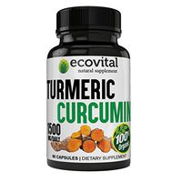 Extra Strength Turmeric Curcumin 1500 MG Supports Heart, Joint & Brain Health Supports Normal Healthy Inflammation Response, Non-GMO
