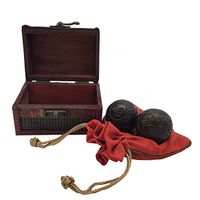 Boliprince Chinese Baoding Balls with Good Meaning Made by Natural Agarwood (吉祥如意)