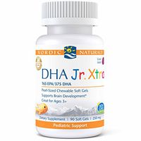 Nordic Naturals Pro DHA Jr. Xtra - Fish Oil, 165 mg EPA, 375 mg DHA, Support for Healthy Neurological, Nervous System, Eye, and Immune System Development*, Berry Punch Flavor, 90 Soft Gels