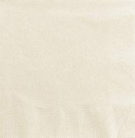 AmazonBasics Embossed Beverage Napkin, 2-Ply, 1/4 Fold, 9.5" x 9.5", Ecru Blue, 1000-Count