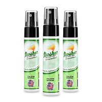 Flushie Pre-Toilet Sprays 1-Ounce Bottle, Unscented Toilet Spray, Bathroom Deodorizer, Poop Spray, Perfect for Travel 1oz (3 Pack)