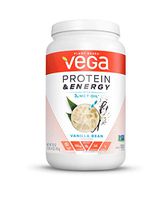Vega Protein & Energy Vanilla Bean (25 Servings, 30 Ounce (Pack of 1)) - Plant Based Vegan Non Dairy Protein Powder, Gluten Free, Keto, MCT oil, Non GMO