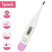Fumailai Digital Thermometer, Rectal and Oral Thermometer for Adults and Babies,High Precision Thermometer for Fever, Accurate and Fast Readings(Red,Blue)-Color Sent Randomly