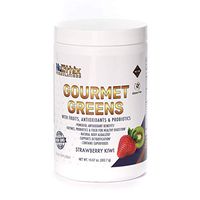 NuEthix Formulations Gourmet Greens Antioxidant Drink Powder with Fruit and Vegetable Superfoods, Strawberry Kiwi, 30 Servings