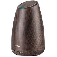 Syntus 150ML Essential Oil Diffuser Ultrasonic Aromatherapy Dark Wood Grain Diffusers with Adjustable Mist Mode and Waterless Auto Shut-Off for Home Office