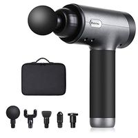 Percussion Massage Gun for Athletes - Handheld Deep Tissue Body Massager for Sore Muscle Pain Relief and Recovery-Rechargeable 5 Speeds