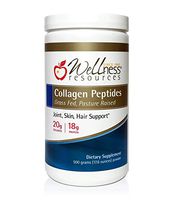 Collagen Peptides - Pasture Raised, Grass Fed 100% Collagen Protein for Joints, Skin, Hair - Hydrolyzed Type I and III Collagen Peptides Powder, Unflavored (500 Grams/ 17.6 Ounces)