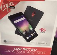 Virgin Mobile Coolpad Illumina 8GB Prepaid Smartphone, Black (Locked)