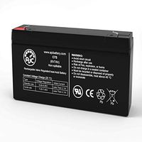 Leoch DJW6-7.5 6V 7Ah Sealed Lead Acid Battery - This is an AJC Brand Replacement