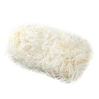 SEVENHOPE Crinkle Cut Paper Shredded Paper Shred Filler, Premium Quality for Gift Packing and Baskets Filling White