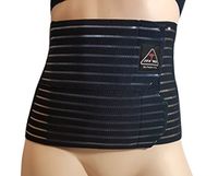 ITA-MED Women’s Breathable Abdominal/Back Support Binder AB-208: Black Small