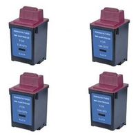 Amsahr 12A1970 Lexmark 12A1970, 1000, 1020 Remanufactured Replacement Ink Cartridges, 4-Pack, Black