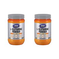 NOW Foods L-Glutamine Pure Powder, 16 Ounce (Pack of 2)
