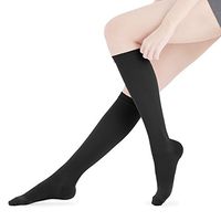 Fytto 2020 Closed-Toe Compression Socks, Breathable Microfiber, 15-20 mmHg Graduated Support – Discreet Medical Hosiery for Professionals, Relieves Swelling & Alleviates Varicose Veins, Black, Large