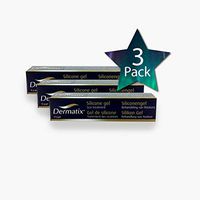 PACK OF 3 - DERMATIX SILICONE GEL 15G - Skin Care - Reduce Prominent Immature Scars - Relieves, Pain & Discomfort Associated with Scars -Skin Moisture Balance - Clinically Proven - Netherlands