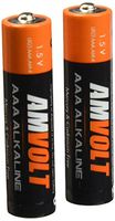 28 Pack AmVolt AAA Batteries [Ultra Power] Premium LR3 Alkaline Battery 1.5 Volt Non Recharchable Batteries