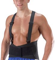 Bilt-Rite Mastex Health 9 Inch Ventilated Industrial Support, Black, Small