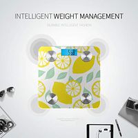 Bluetooth Body Fat Scale Fresh Lemons Icons Smart Wireless Scale with LCD Display Measuring Body Weight Bmi and Health Digital Scale