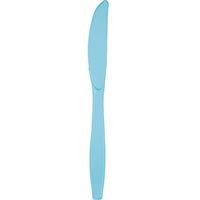 JF World Pastel Blue Premium Plastic Knives 24ct