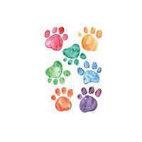 Elaco Children's Room Creative Paw Print Decorative Wall Ins Wall Stickers Wall Window Decoration